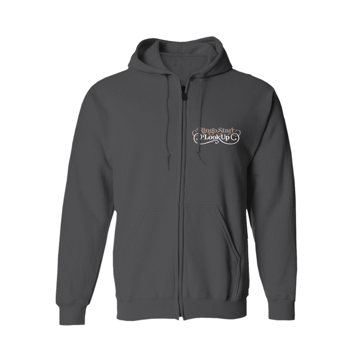 Ringo Starr Look Up Charcoal Zip Hoodie