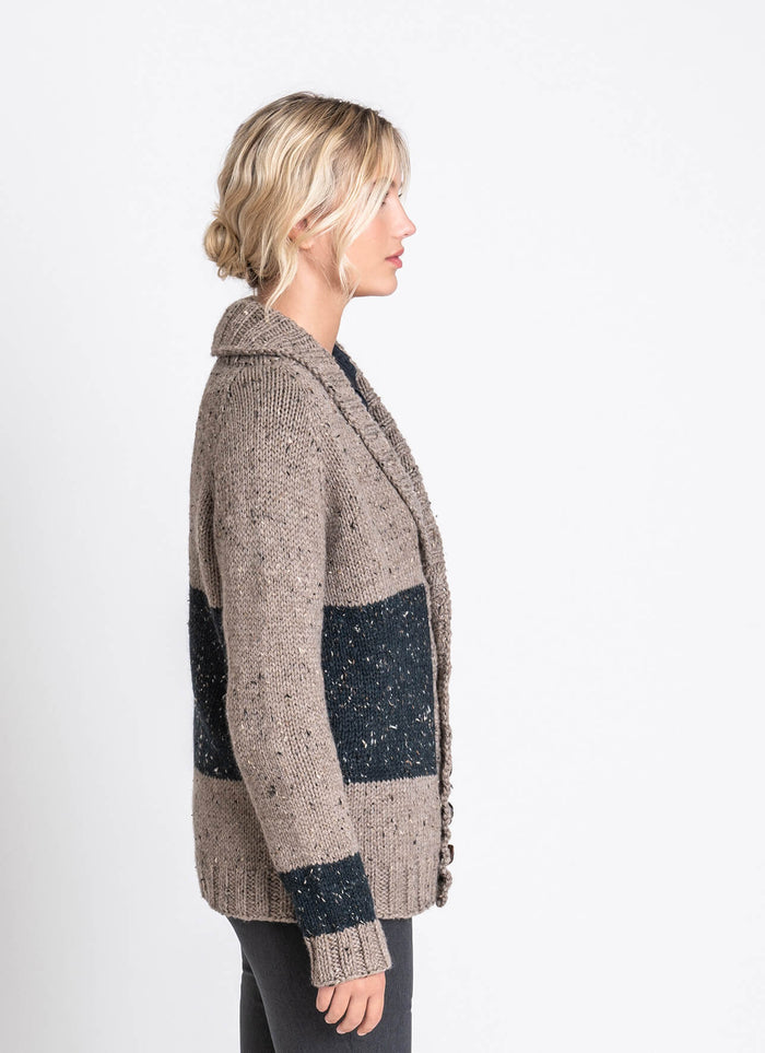 Blue Sky Fibers Salt Lake Cardigan Kit -Main Kit (Model) 10181674 | Kits at Michigan Fine Yarns