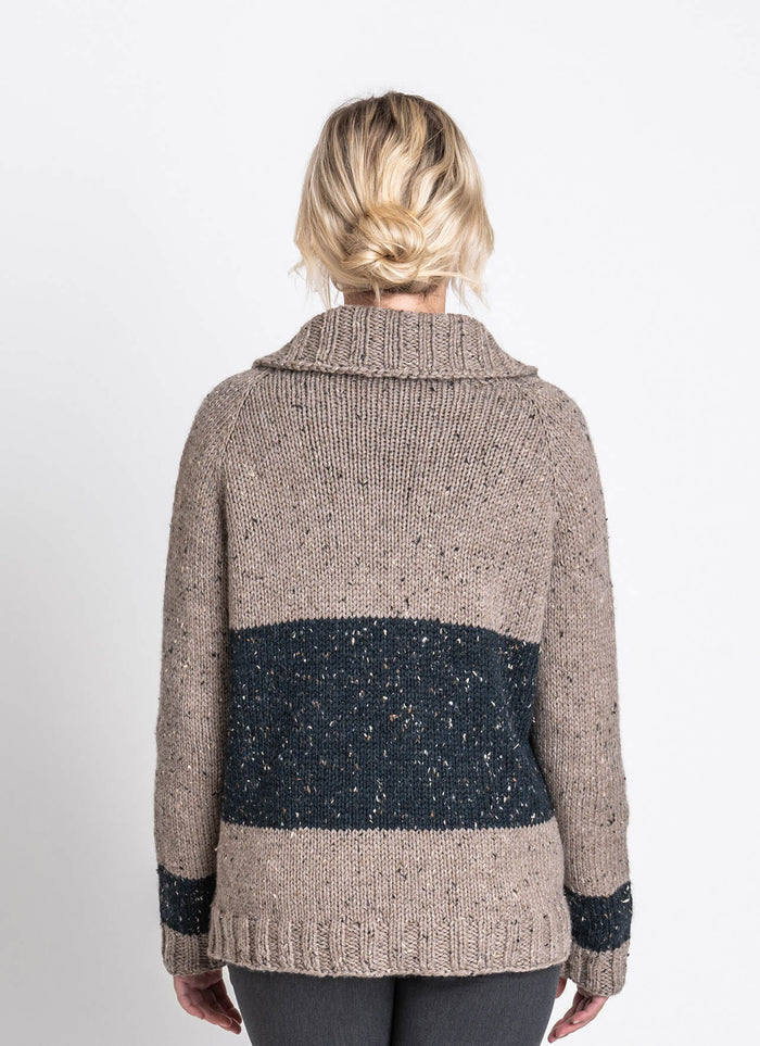 Blue Sky Fibers Salt Lake Cardigan Kit -Main Kit (Model) 10181674 | Kits at Michigan Fine Yarns