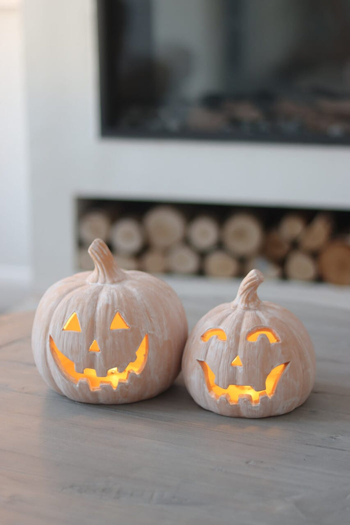 Set of Large Jack O Lanterns - DEFECT