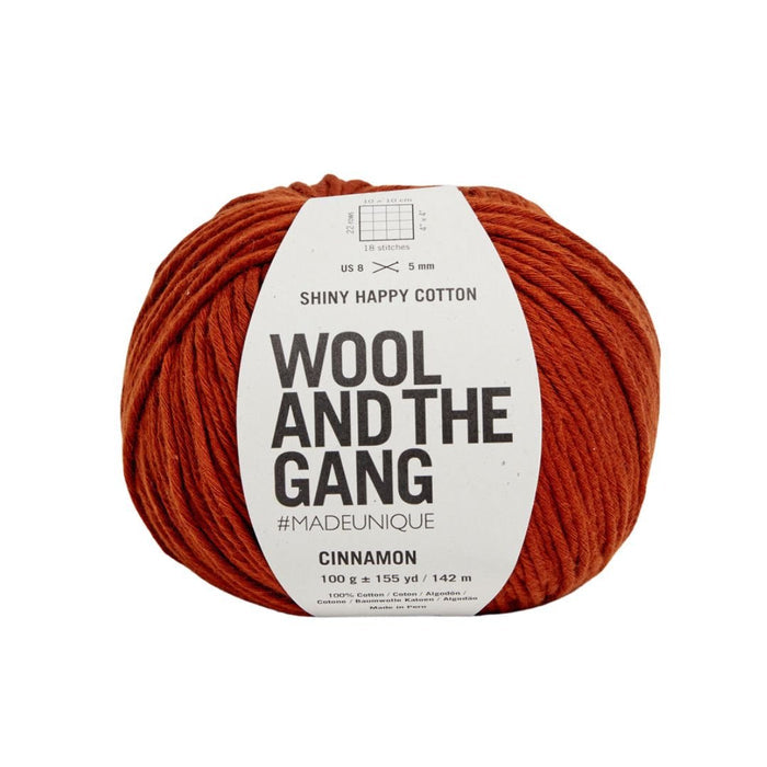 Wool And The Gang Shiny Happy Cotton - Cinnamon Dust 604565318213 | Yarn at Michigan Fine Yarns