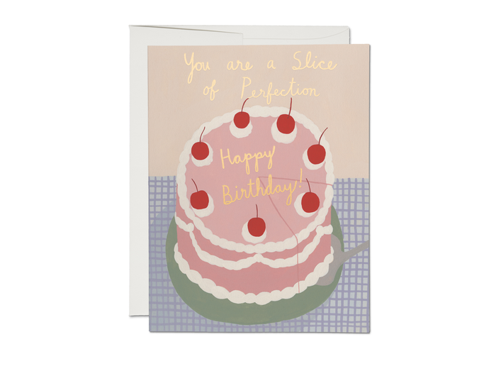 Slice of Perfection birthday greeting card - Rebel Villa