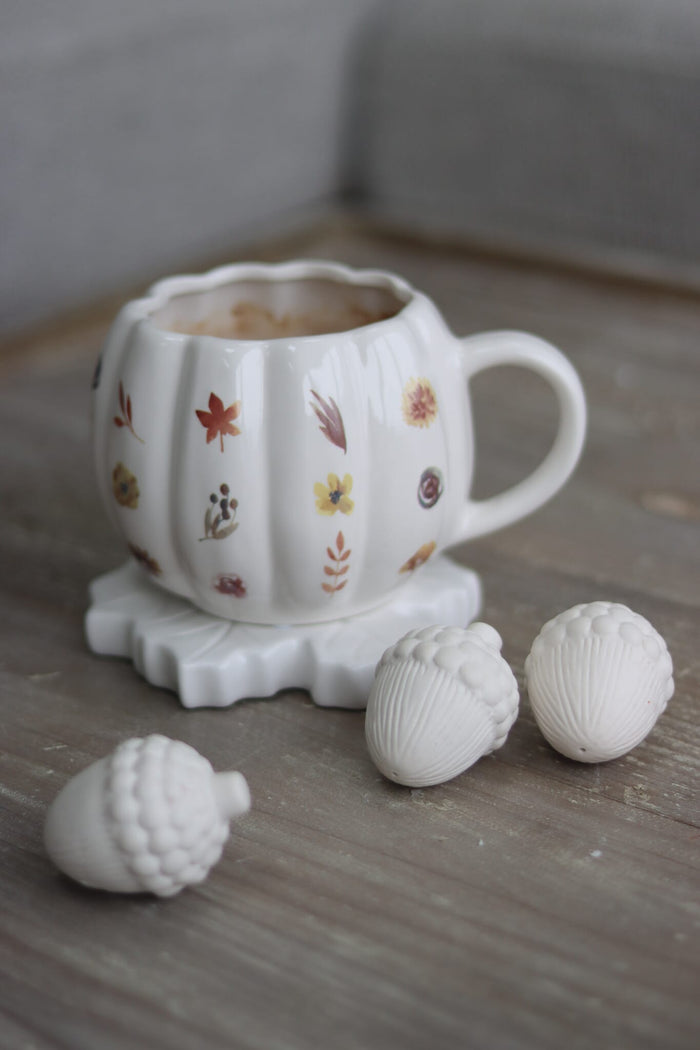 Small Ceramic Acorns - 6Pc Set