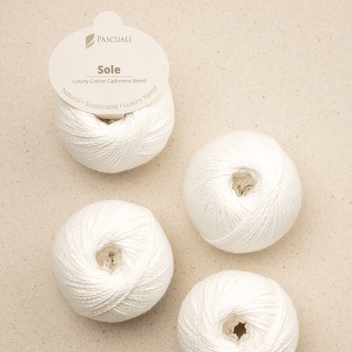 Pascuali Sole -01 - White  | Yarn at Michigan Fine Yarns