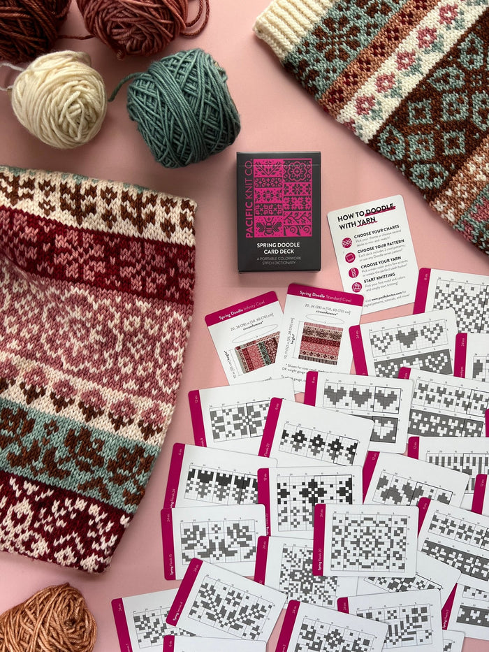 Pacific Knit Co. Spring Doodle Card Deck -  | Accessories at Michigan Fine Yarns