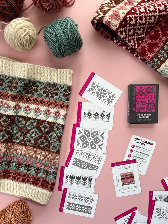 Pacific Knit Co. Spring Doodle Card Deck -  | Accessories at Michigan Fine Yarns