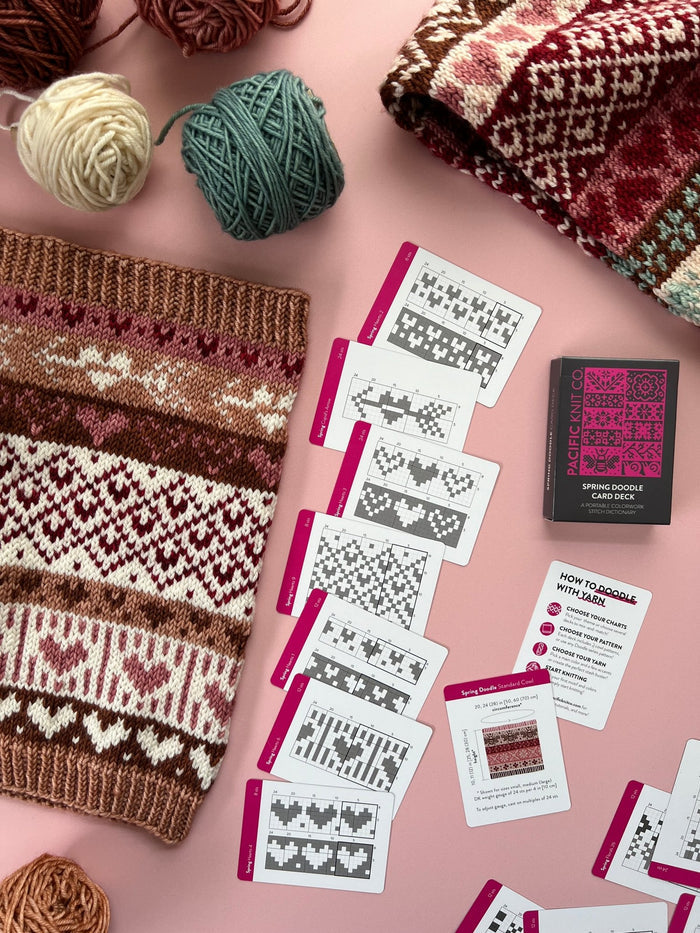 Pacific Knit Co. Spring Doodle Card Deck -  | Accessories at Michigan Fine Yarns