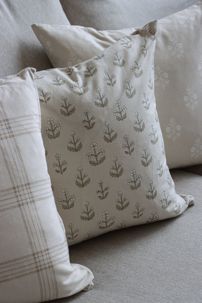 Stone Floral Cushion Cover
