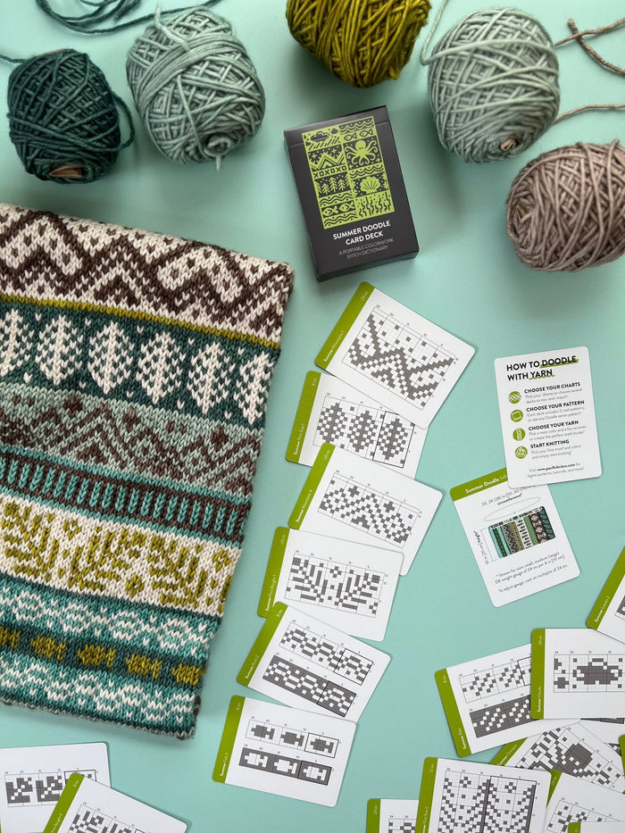 Pacific Knit Co. Summer Doodle Card Deck -  | Accessories at Michigan Fine Yarns