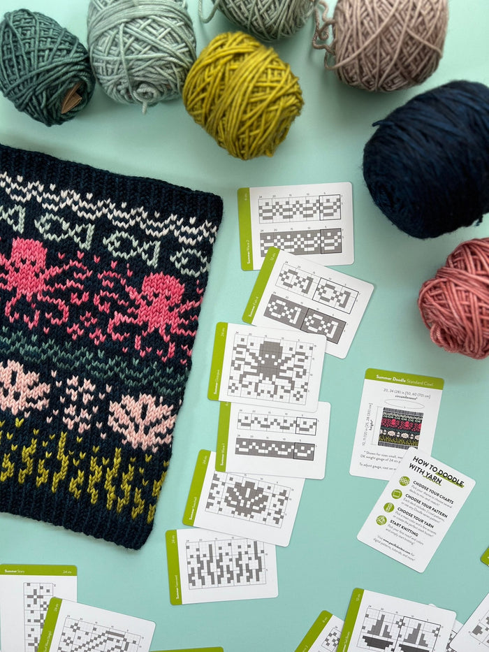 Pacific Knit Co. Summer Doodle Card Deck -  | Accessories at Michigan Fine Yarns