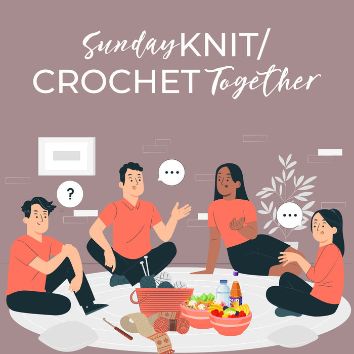 Michigan Fine Yarns Sunday Knit/Crochet Togethers -February 12 Super Bowl LVII Edition 73394730 | Class at Michigan Fine Yarns