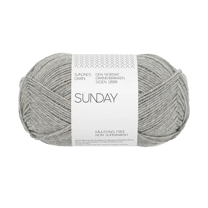 Sandnes Garn Sunday - 1042 - Gray Heather 7039560031387 | Yarn at Michigan Fine Yarns