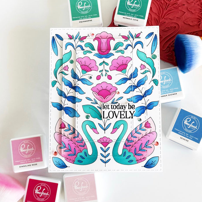 Swan Reverie cling stamp