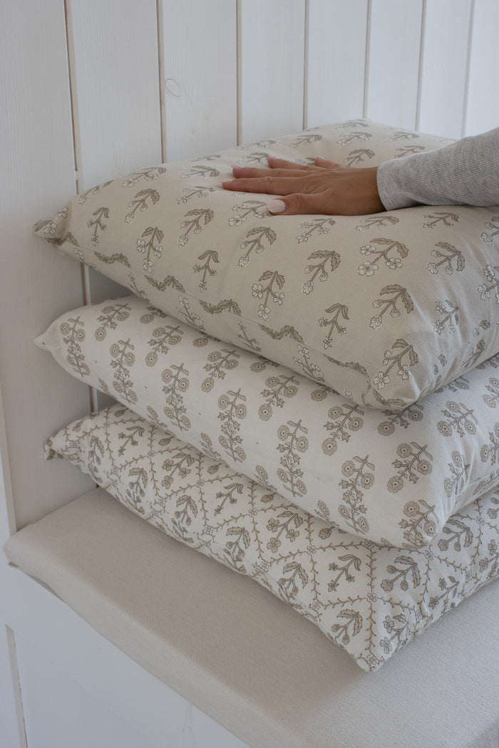 Taupe Lattice Cushion Cover