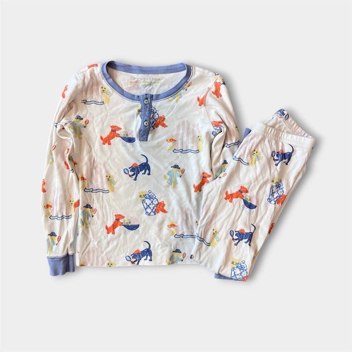 TBBC Sutton's Sweet Dream Pajamas Set Doggy Detectives with Park City Periwinkle 7