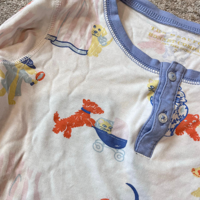 TBBC Sutton's Sweet Dream Pajamas Set Doggy Detectives with Park City Periwinkle 7