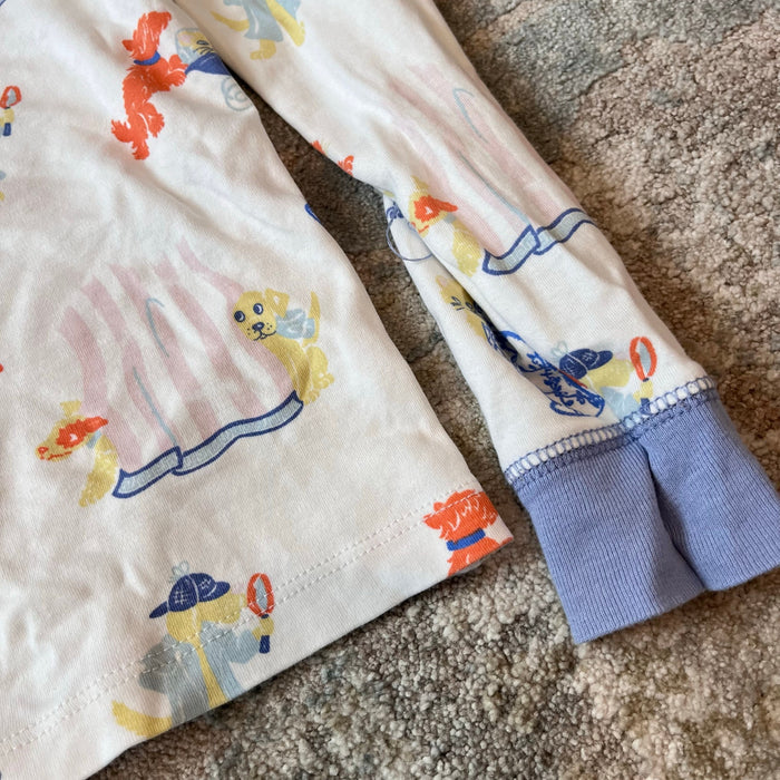 TBBC Sutton's Sweet Dream Pajamas Set Doggy Detectives with Park City Periwinkle 7
