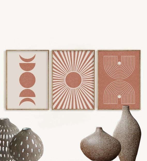 Terra Cotta Rainbow Art Print 13” x 19” - Rebel Villa