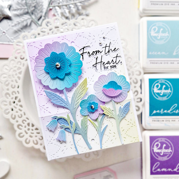 The Stitch Edit: Thread Spool Florals stamp
