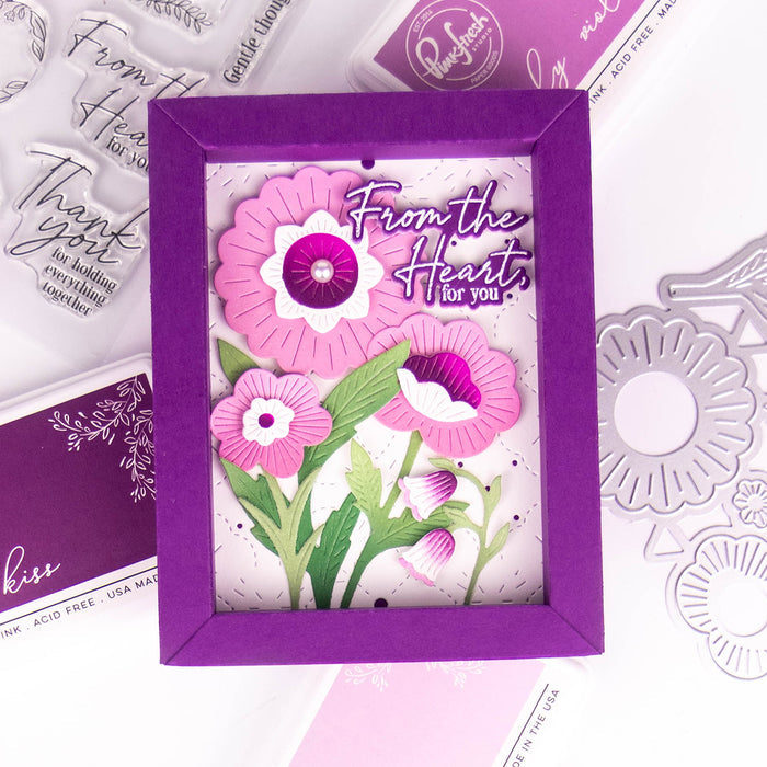 The Stitch Edit: Thread Spool Florals stamp