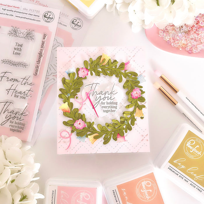 Tied with Cheer die & stencil bundle