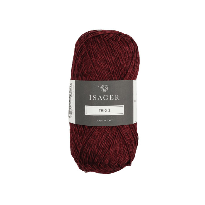 Isager Trio 2 - Bordeaux 05744003422630 | Yarn at Michigan Fine Yarns