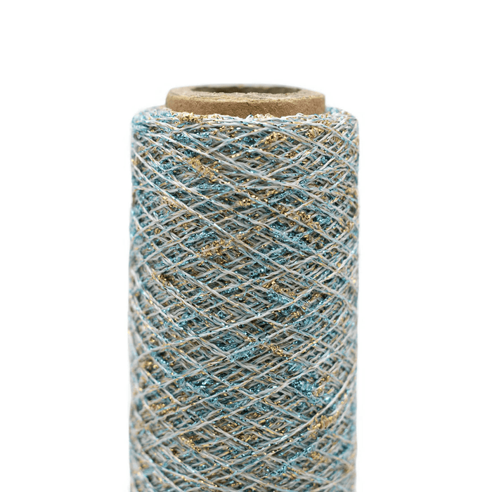 Kremke Soul Wool Twinkle -707 - Light Blue Gold 4260765911072 | Yarn at Michigan Fine Yarns