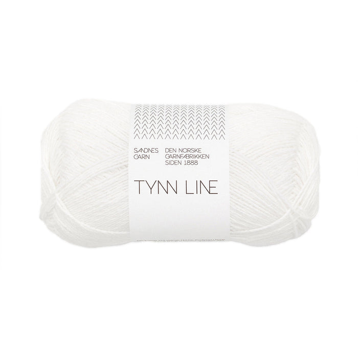 Sandnes Garn Tynn Line - 1001 - True White  | Yarn at Michigan Fine Yarns
