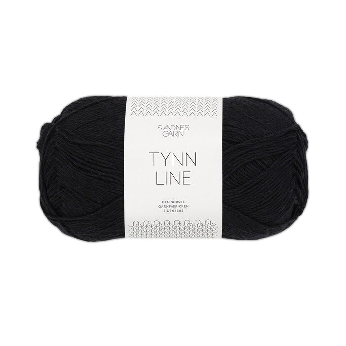 Sandnes Garn Tynn Line - 1099 - Black  | Yarn at Michigan Fine Yarns