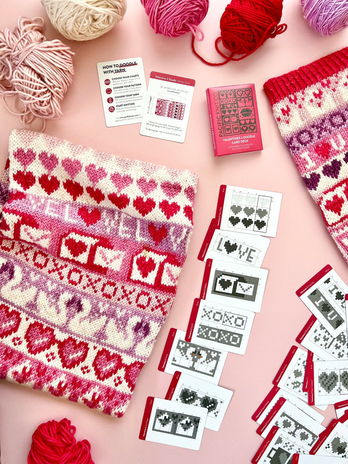 Pacific Knit Co. Valentines 2 Doodle Card Expansion Deck -  | Accessories at Michigan Fine Yarns