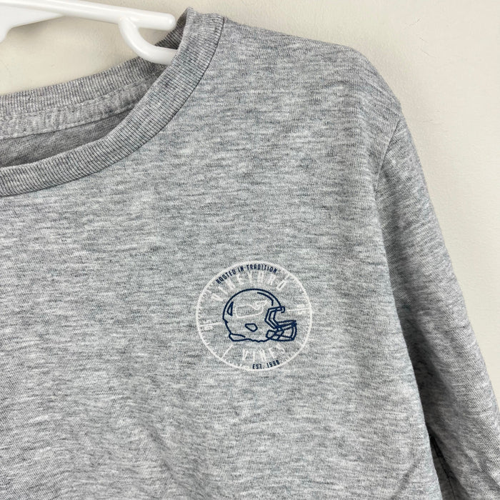 Vineyard Vines Long Sleeve Gray Football T-Shirt 6
