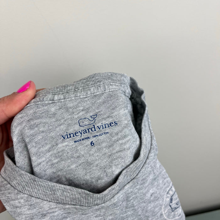 Vineyard Vines Long Sleeve Gray Football T-Shirt 6