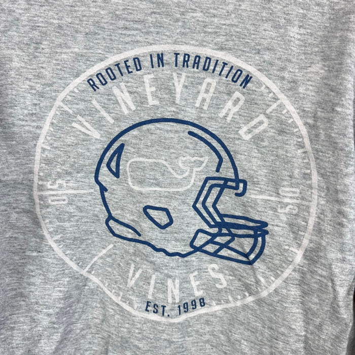 Vineyard Vines Long Sleeve Gray Football T-Shirt 6