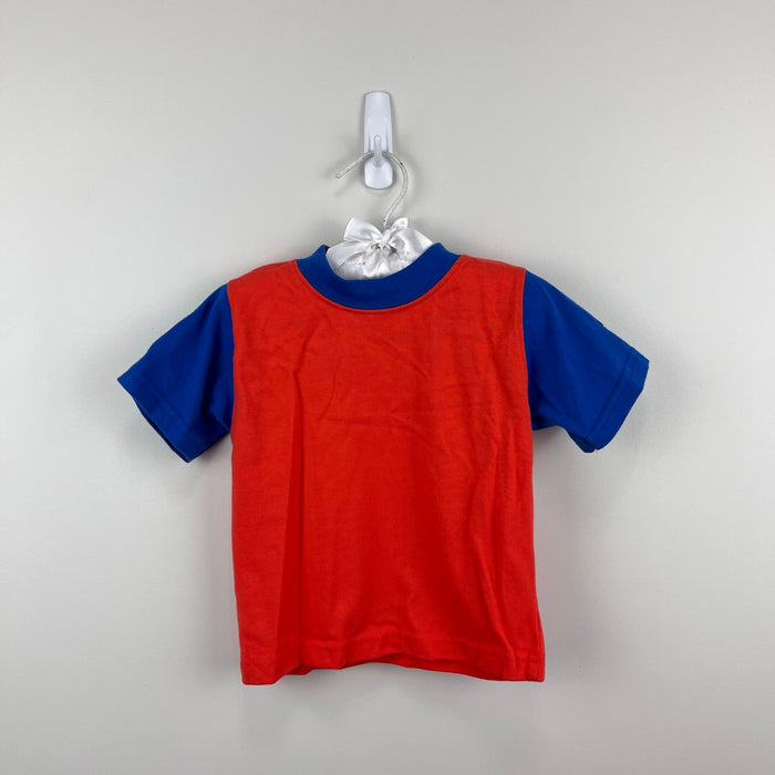 Vintage Mighty-Mac Knicks Basketball Romper Set Blue Orange 12 Months