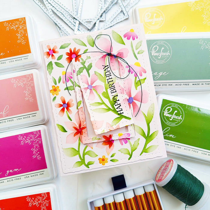 Wildflower Notes stencil