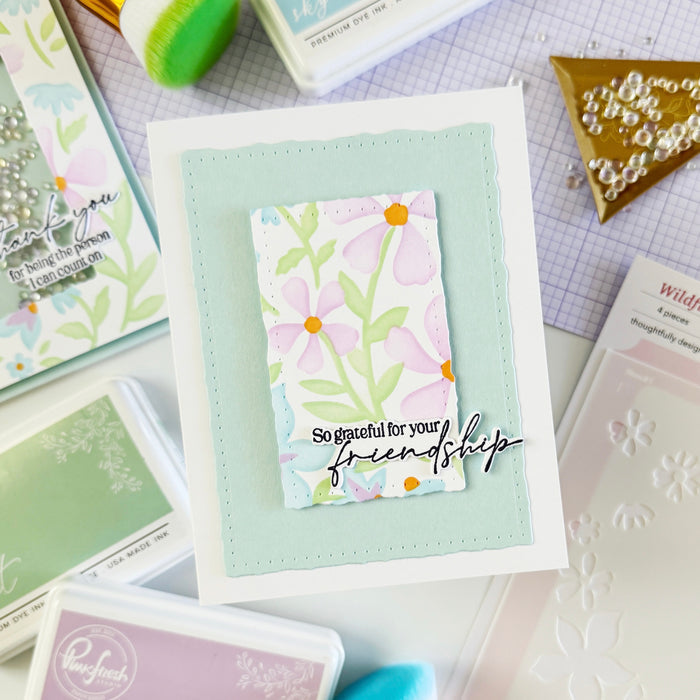 Wildflower Notes stencil
