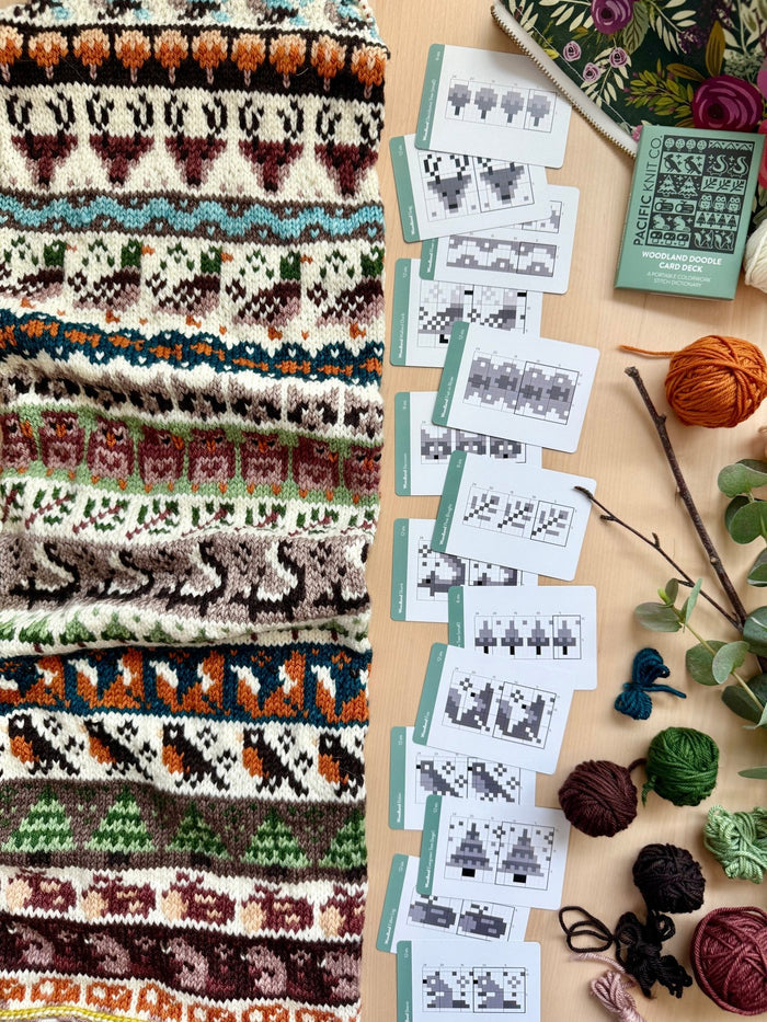Pacific Knit Co. Woodland Doodle Card Expansion Deck -  | Accessories at Michigan Fine Yarns